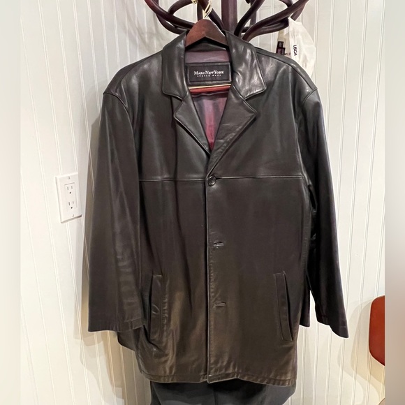 Marc New York Authentic Leather Jacket 90s - Picture 1 of 1
